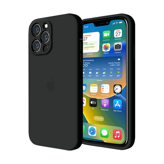 iPhone Camera Protection Silicone Case (Black)