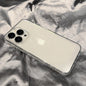 Luxury Plating Square Frame Clear iPhone Case