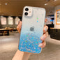 Cute Gradient Sequins Clear Glitter iPhone Case