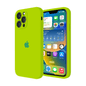 iPhone Camera Protection Silicone Case (Fluorescent Green)