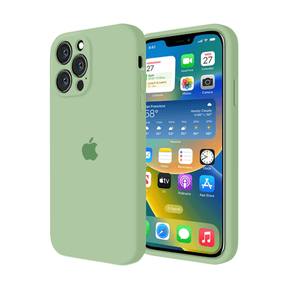 iPhone Camera Protection Silicone Case (Matcha Green)