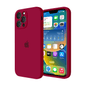 iPhone Camera Protection Silicone Case (Rose Red)